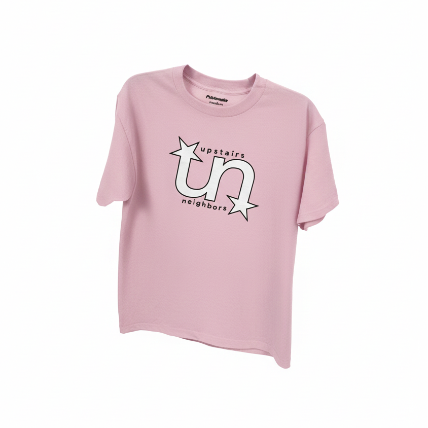 pink logo tee
